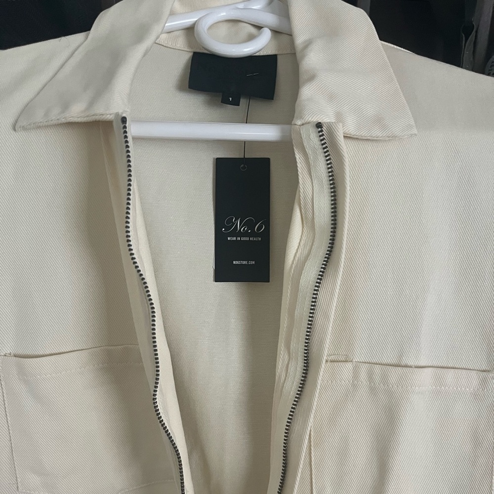 COPY - No.6 Freya Jumpsuit in ivory/vanilla NWT